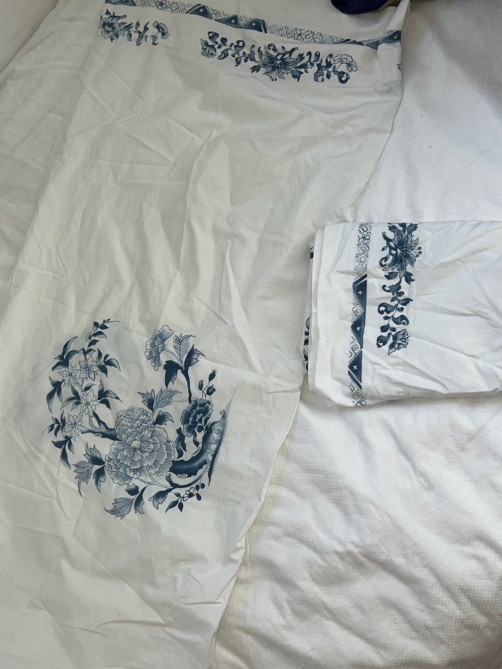 Ralph Lauren Chinoiserie floral print PAIR 2 KING size pillowcases